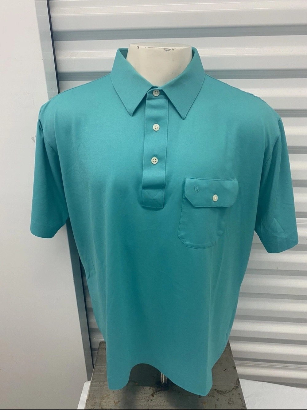 Christian Dior Men's Teal Short-Sleeve